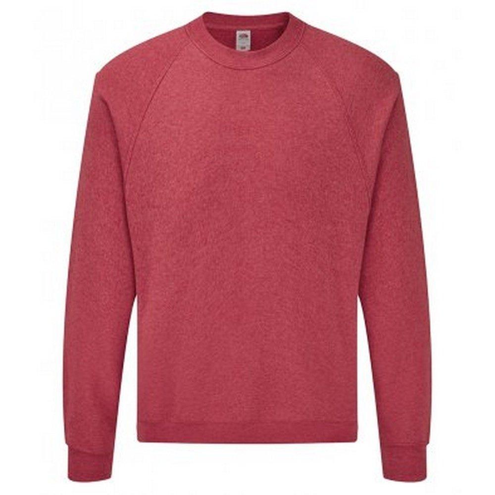 Klassische Raglan Sweatshirt Damen Rot Bunt XL von Fruit of the Loom