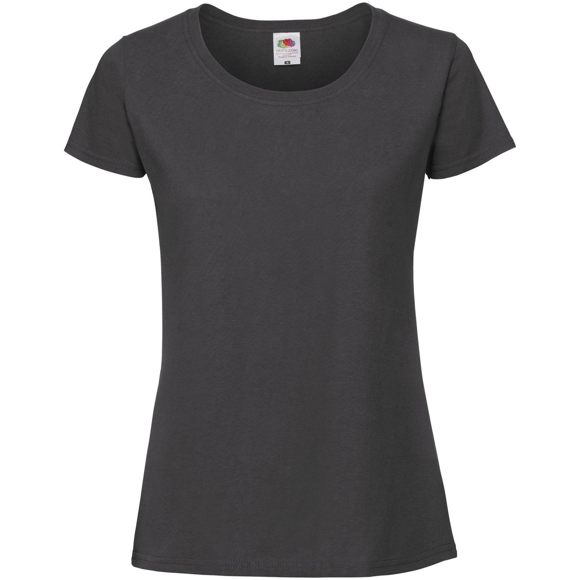 Fit Ringspun Premium-t-shirt Damen Taubengrau XL von Fruit of the Loom