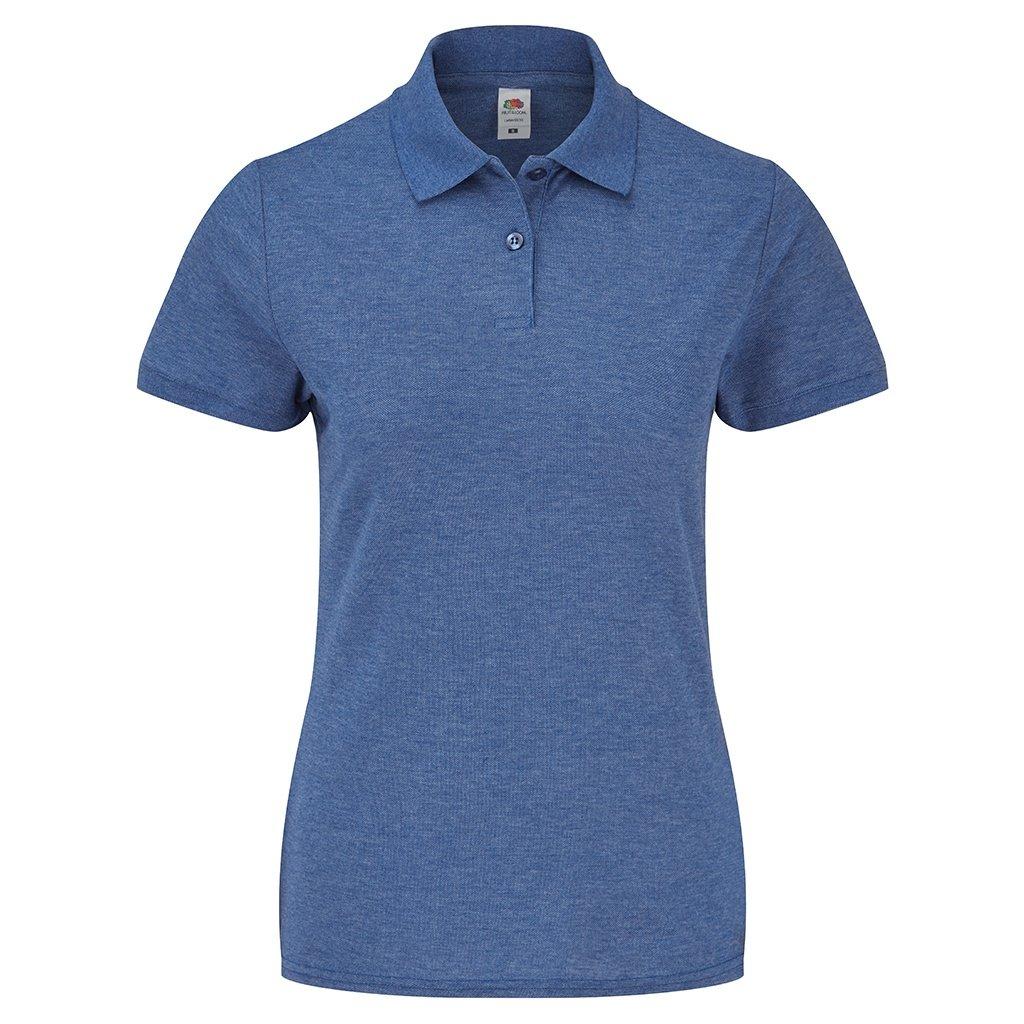 Poloshirt Lady Fit Piqué Damen Königsblau XL von Fruit of the Loom