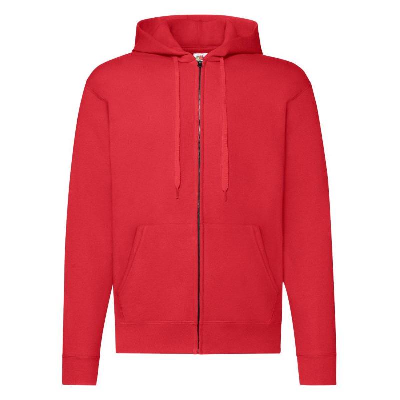 Kapuzenjacke Herren Rot Bunt XL von Fruit of the Loom