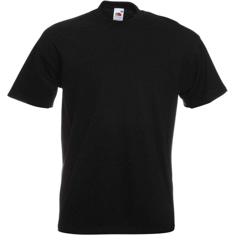 Super Premium Kurzarm Tshirt Herren Schwarz XL von Fruit of the Loom