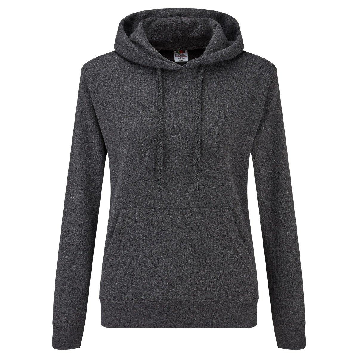 Lady Fit Pullover Damen Taubengrau XL von Fruit of the Loom