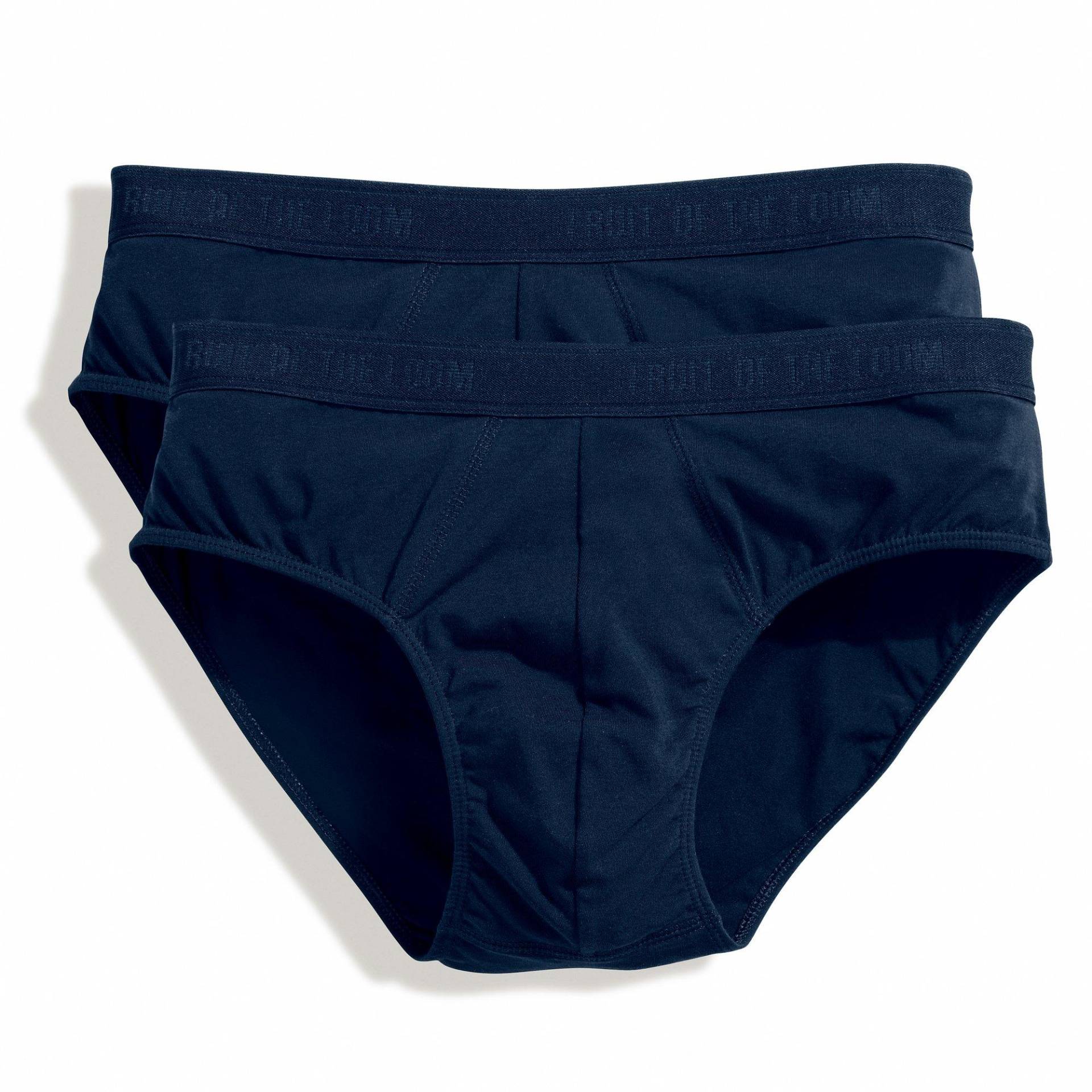 Slip Unterhose, 2 Stück Herren Marine XL von Fruit of the Loom