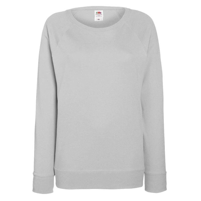 Raglan Sweatshirt Damen Grau XS von Fruit of the Loom