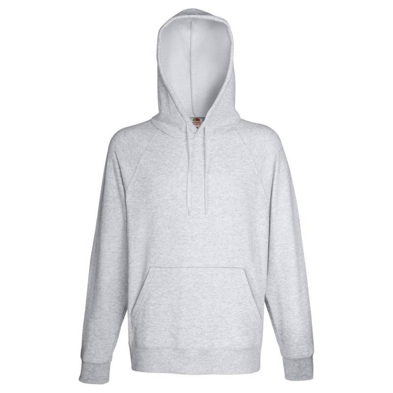 Leichtes Kapuzenpullover Herren Taubengrau XXL von Fruit of the Loom