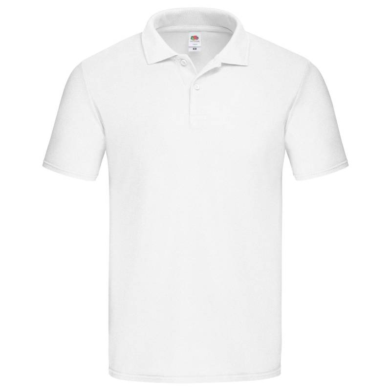 Original Poloshirt Herren Weiss XL von Fruit of the Loom