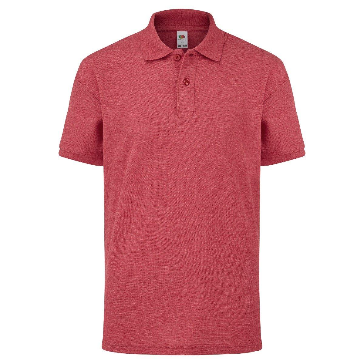 Polo Shirt, Kurzarm Jungen Rot Bunt 164 von Fruit of the Loom