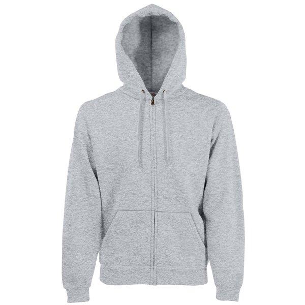 Premium 7030 Mit Kapuze Zipup Sweatshirthoodie Herren Grau L von Fruit of the Loom