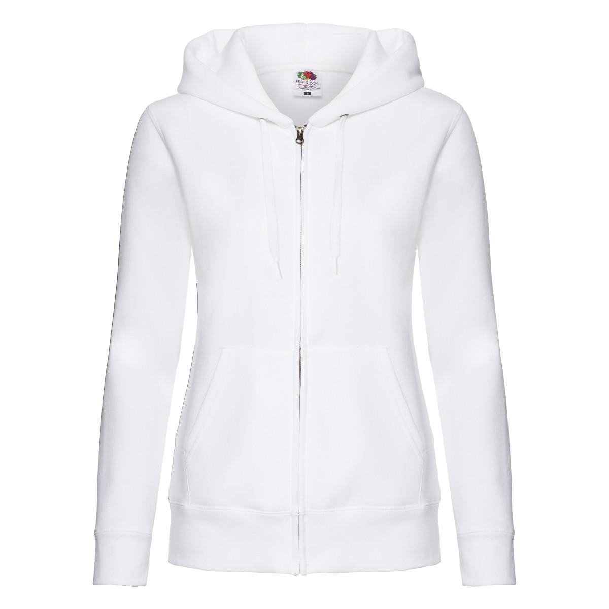 Premium Kapuzenpullover Mit Kapuze Damen Weiss S von Fruit of the Loom