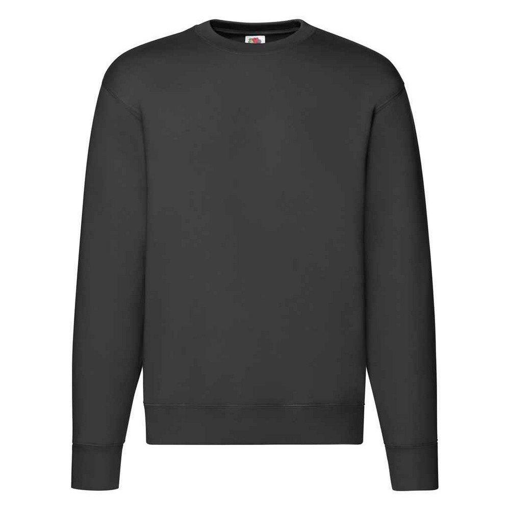 Premium Sweatshirt Überschnittene Schulter Herren Schwarz 3XL von Fruit of the Loom