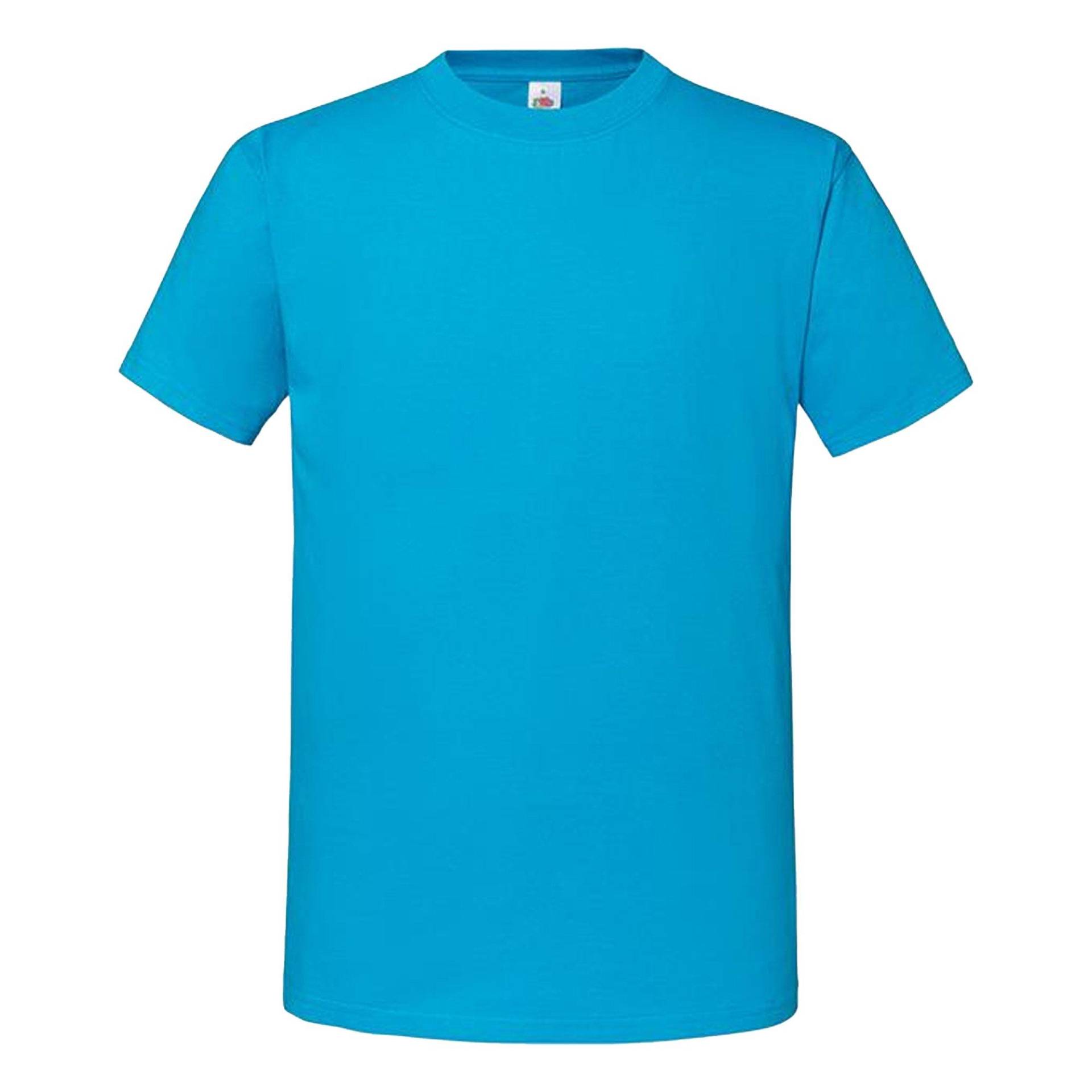 Premium Tshirt Damen Blau XXL von Fruit of the Loom