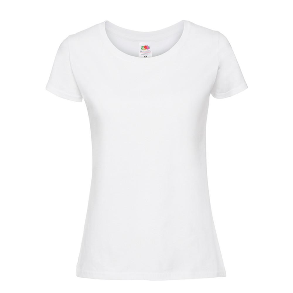 Premium Tshirt Damen Weiss 44 von Fruit of the Loom