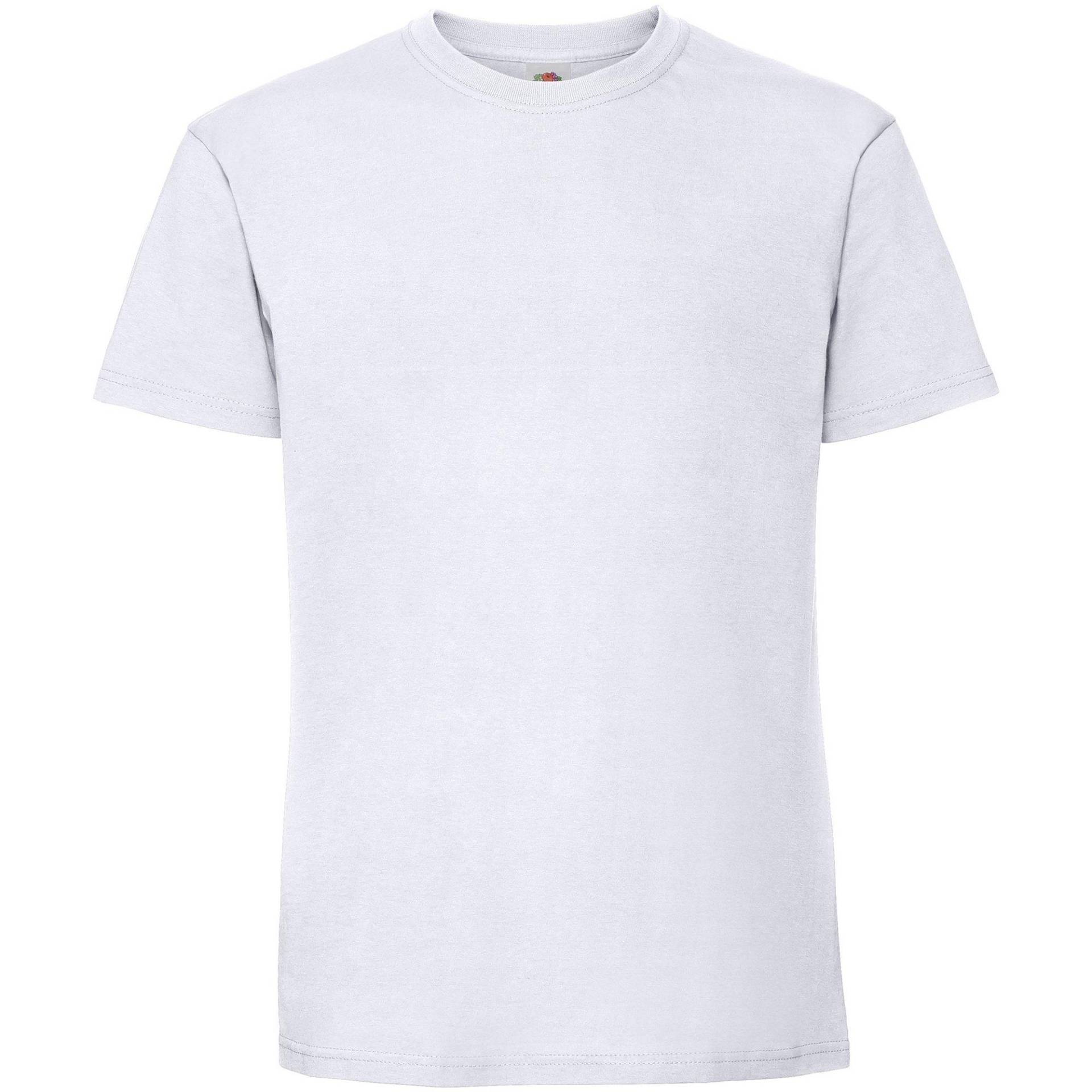 Premium Tshirt Damen Weiss M von Fruit of the Loom