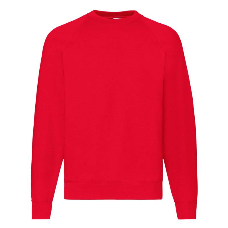 Raglanärmeln Belcoro® Sweatshirt Herren Rot Bunt S von Fruit of the Loom