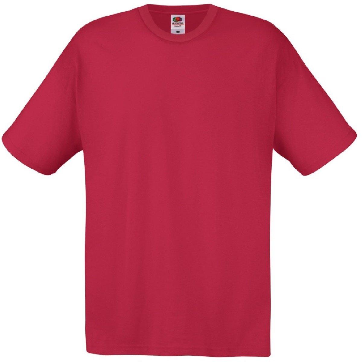 Screen Stars Original Tshirt Herren Rot Bunt L von Fruit of the Loom