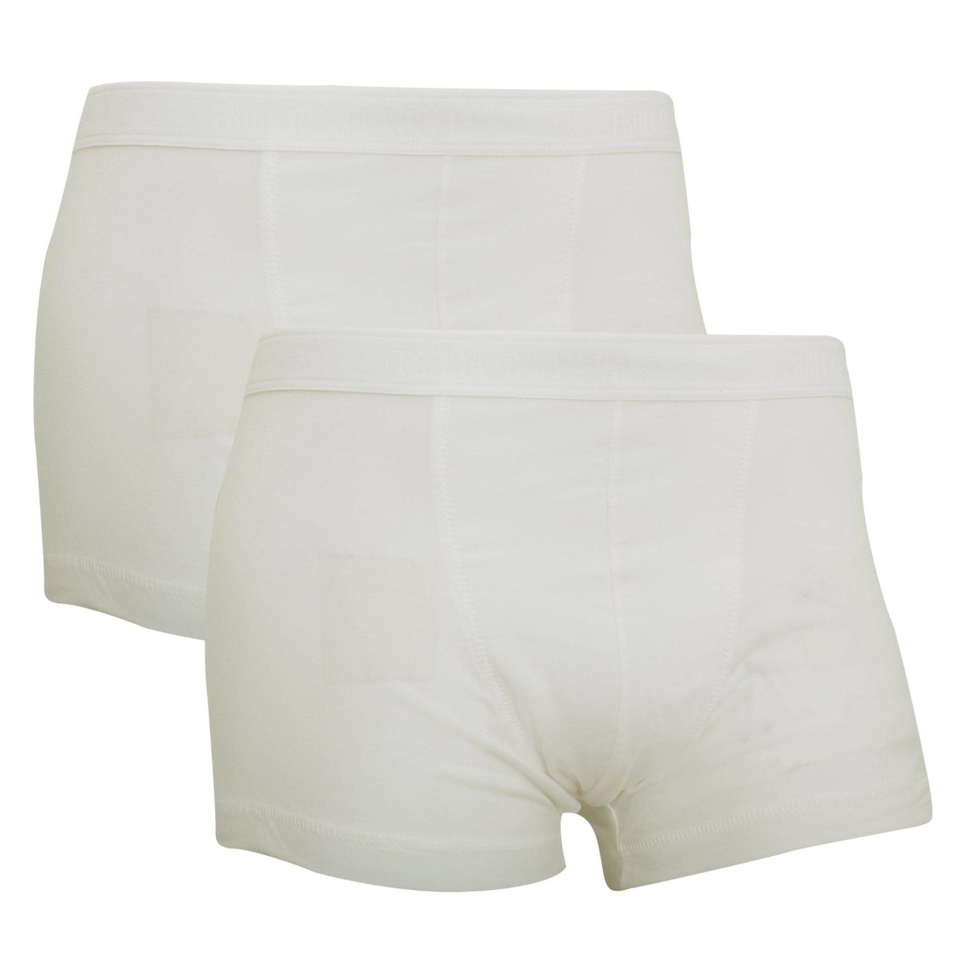 Boxershorts Unterhose, 2 Stück Herren Weiss L von Fruit of the Loom