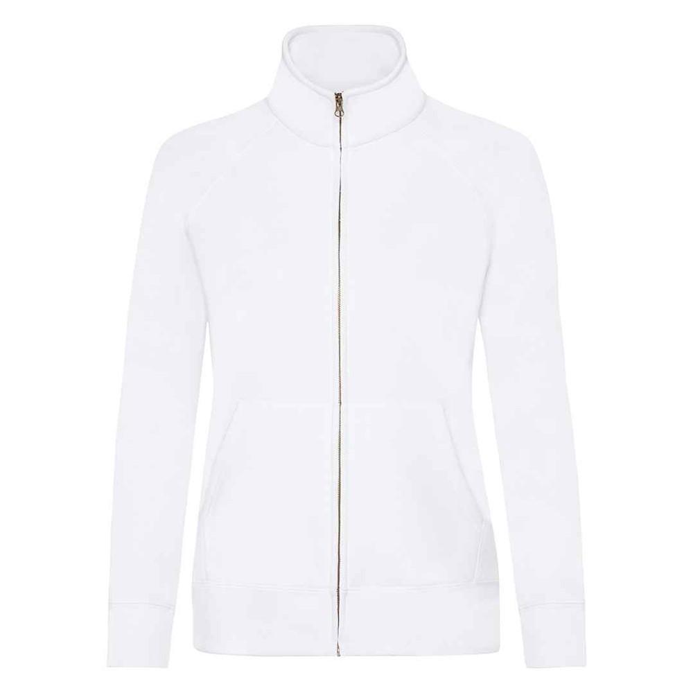 Sweatjacke Damen Weiss 34 von Fruit of the Loom