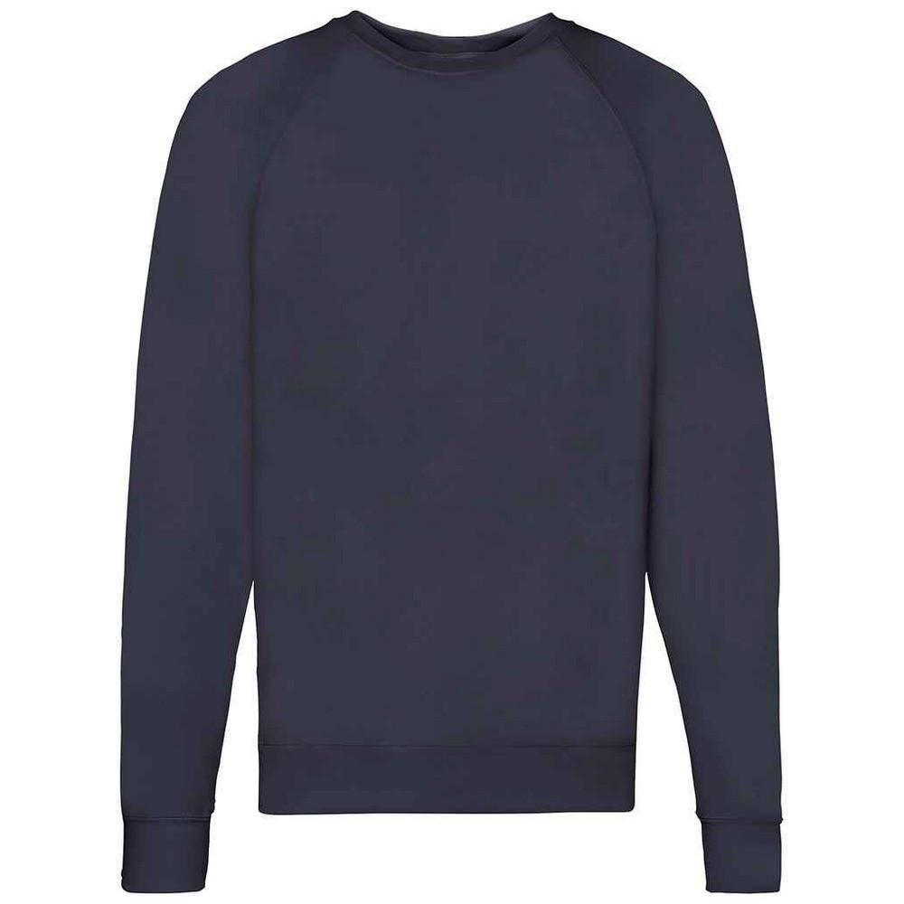 Sweatshirt Raglanärmel Herren Marine XL von Fruit of the Loom