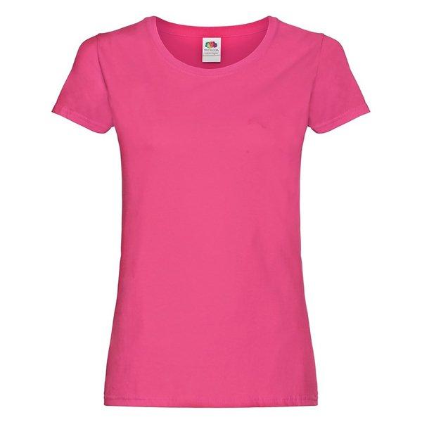 T-shirt Damen Fuchsia XXL von Fruit of the Loom