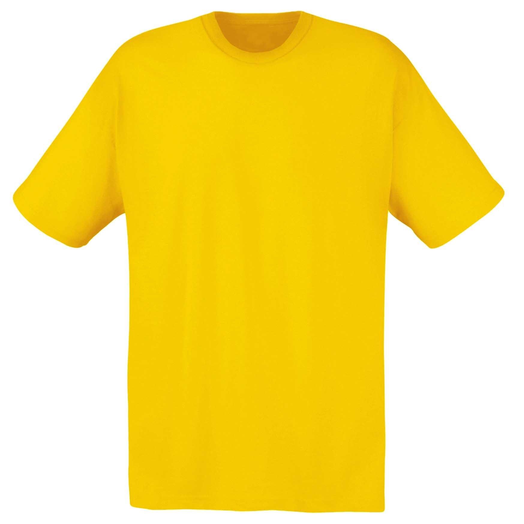 T-shirt Herren Gelbgold XXL von Fruit of the Loom