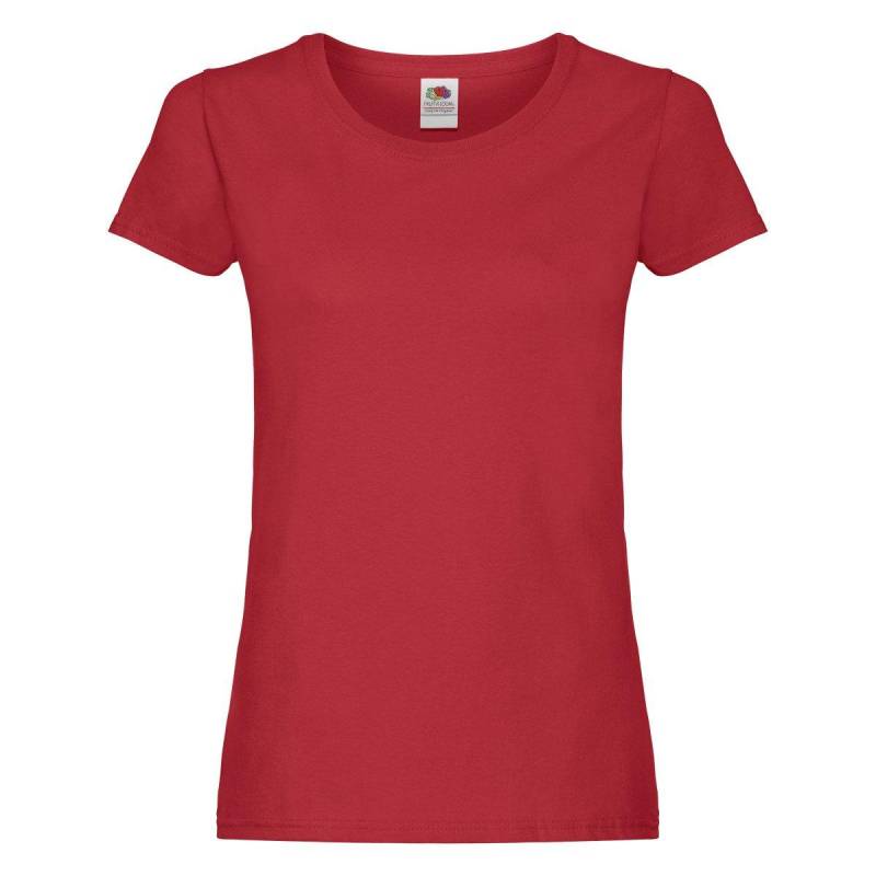 Tshirt Damen Rot Bunt L von Fruit of the Loom