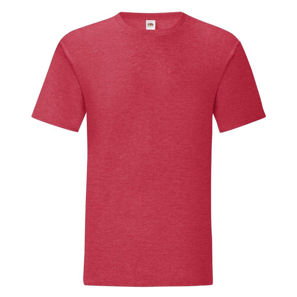 Tshirt Iconic Herren Dunkelrosa XL von Fruit of the Loom