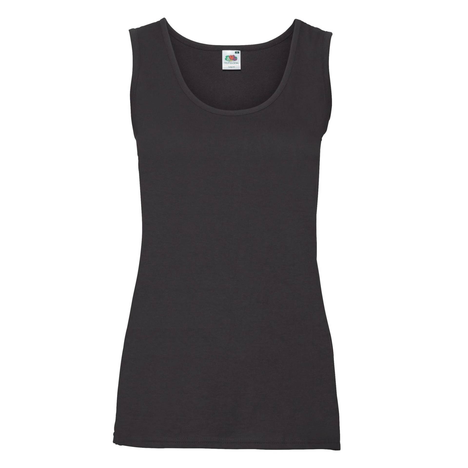 Value Ärmelloses Oberteil Damen Schwarz XS von Fruit of the Loom