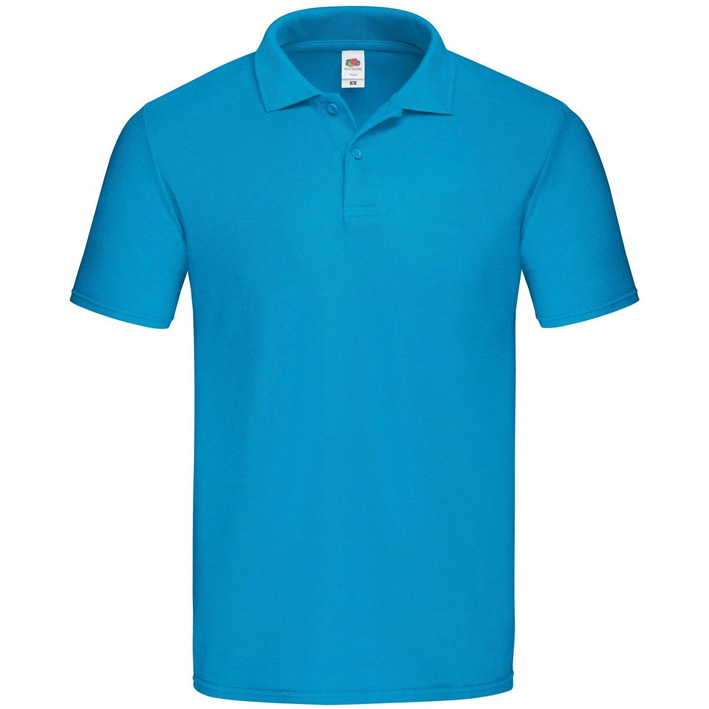 "original" Poloshirt Herren Blau XL von Fruit of the Loom