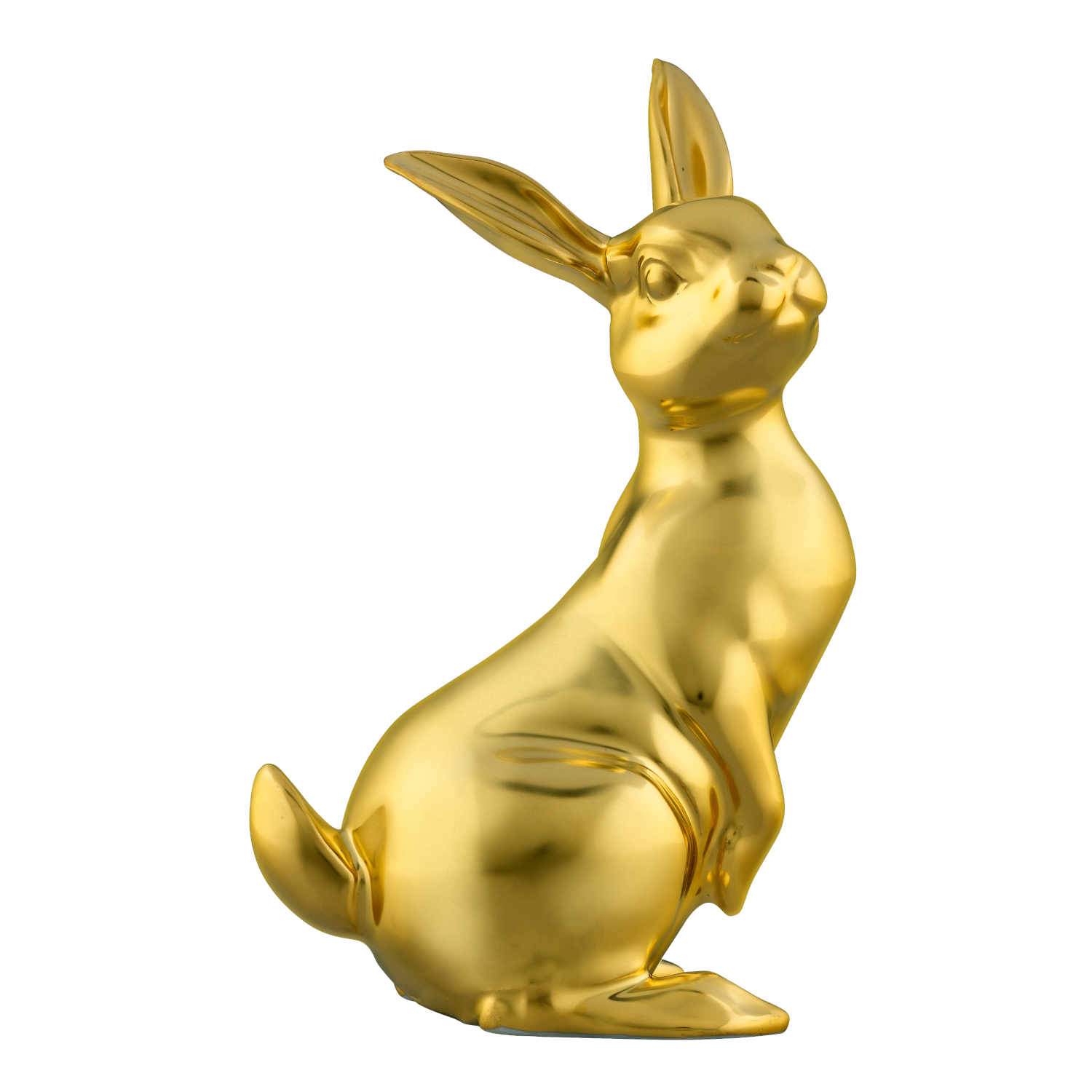 Hase 2019 Fidelio Figur, Ausführung gold von Fürstenberg