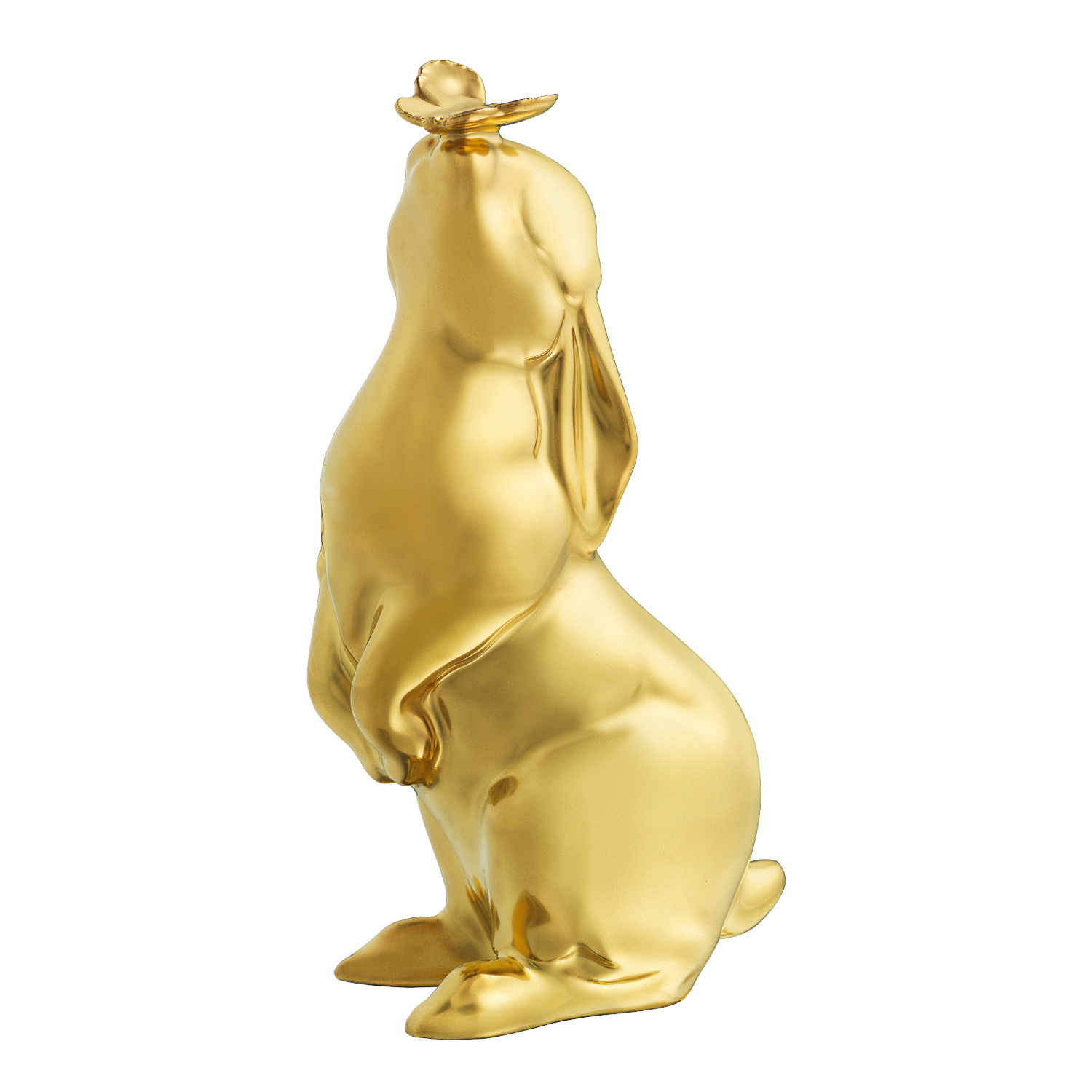 Hase 2021 Lucy Figur, Ausführung gold von Fürstenberg