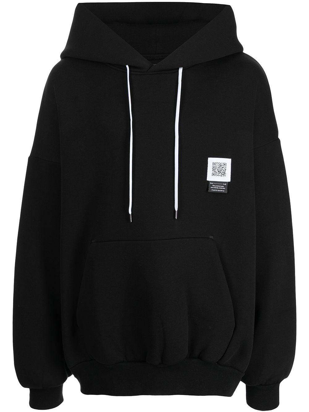 Fumito Ganryu cape-sleeve drawstring hoodie - Black von Fumito Ganryu