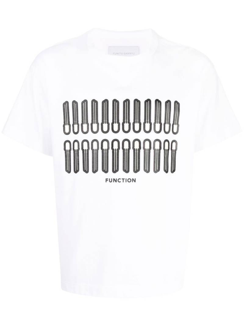 Fumito Ganryu Phosphorescent cotton T-shirt - White von Fumito Ganryu