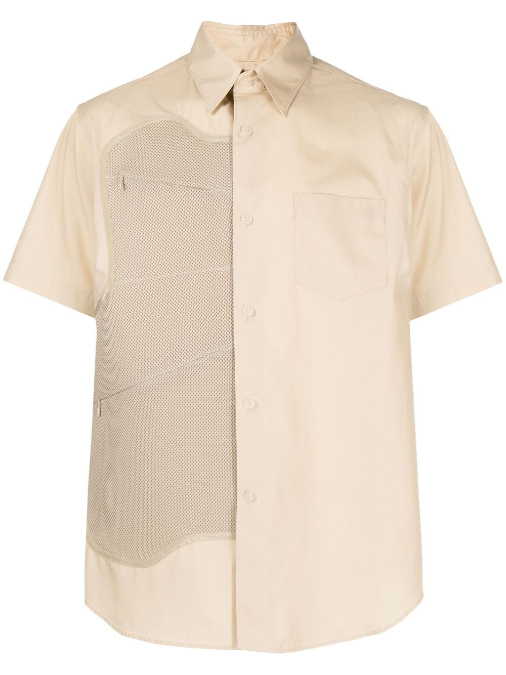 Fumito Ganryu Poly draped short-sleeve shirt - Neutrals von Fumito Ganryu