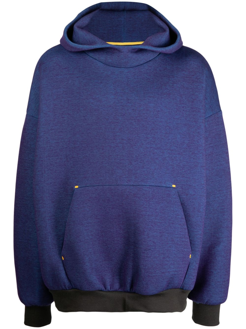 Fumito Ganryu chambray cotton-blend hoodie - Purple von Fumito Ganryu