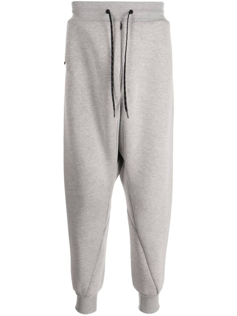 Fumito Ganryu drawstring-waist cotton-blend track pants - Grey von Fumito Ganryu