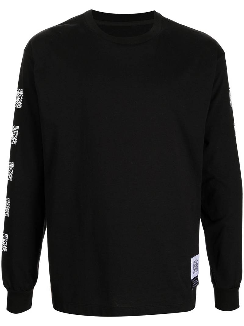 Fumito Ganryu logo-patches long-sleeve T-shirt - Black von Fumito Ganryu