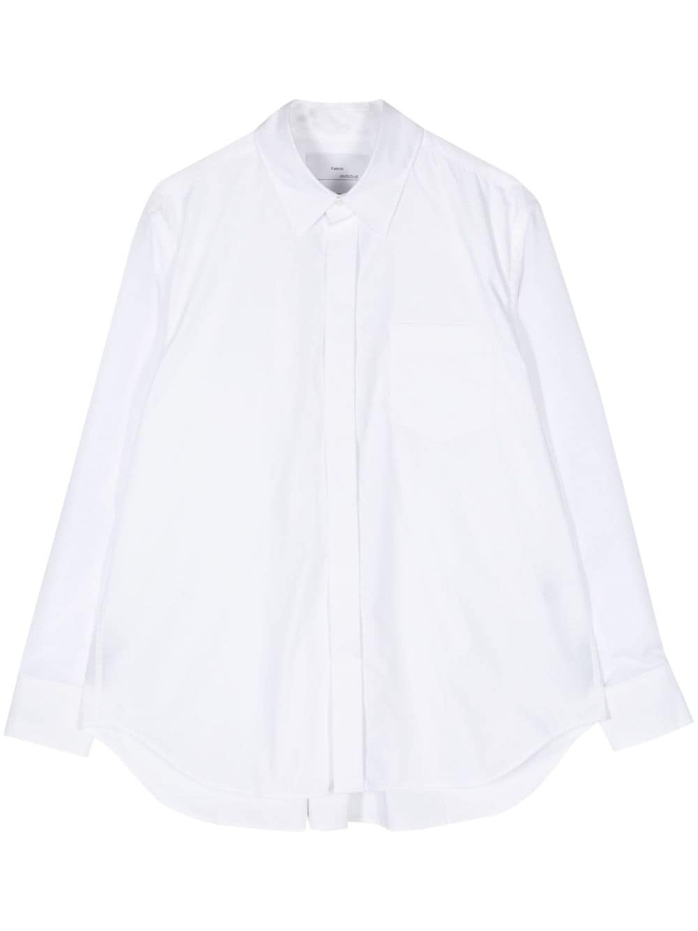 Fumito Ganryu pleated-back cotton-blend shirt - White von Fumito Ganryu