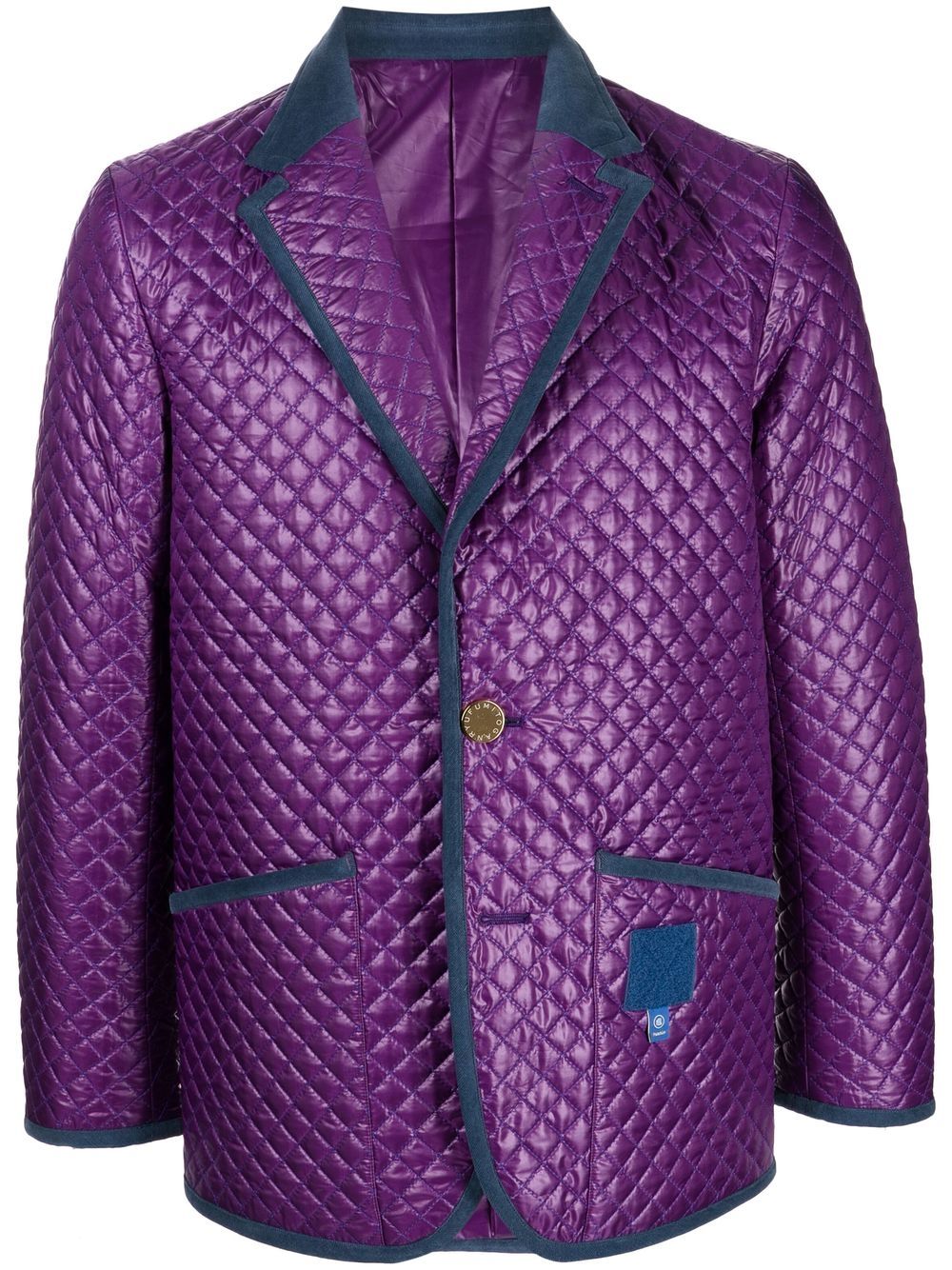 Fumito Ganryu quilted single-breasted blazer - Purple von Fumito Ganryu