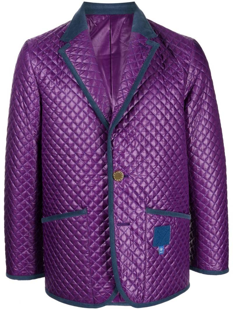 Fumito Ganryu quilted single-breasted blazer - Purple von Fumito Ganryu