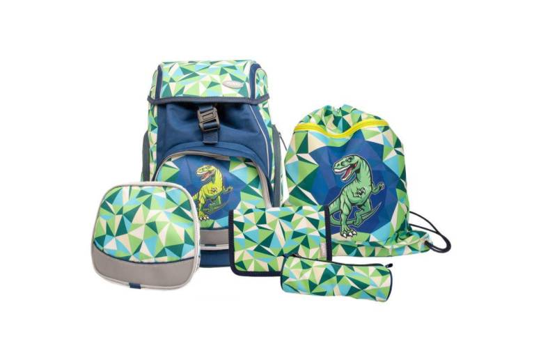 Funki Schulrucksack »Flexy-Bag Dinosaur 5-teilig« von Funki