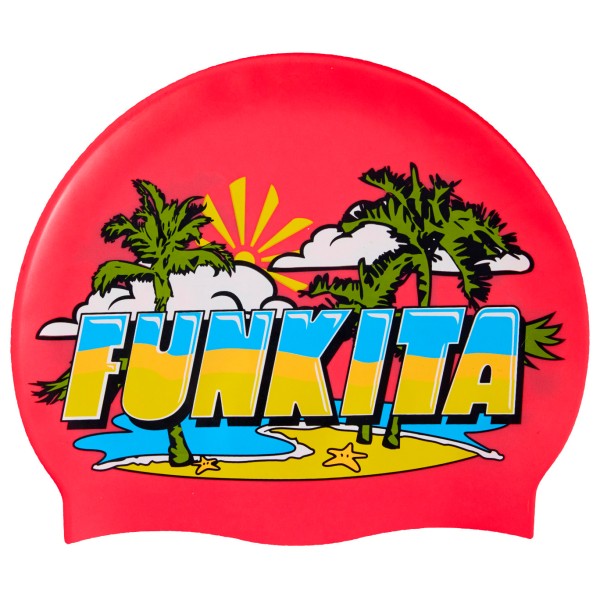 Funkita - Silicone Swimming Cap - Badekappe Gr One Size icypop beach von Funkita