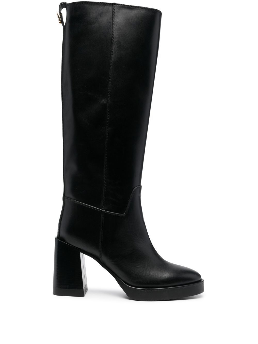 Furla 100mm Greta leather knee high boots - Black von Furla