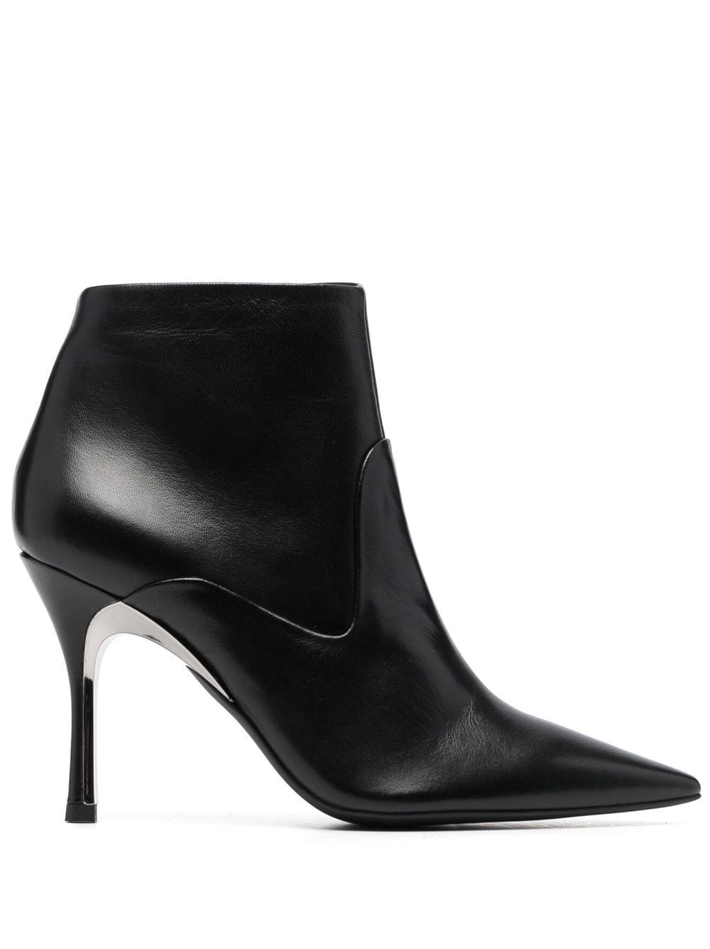 Furla 100mm leather ankle boots - Black von Furla