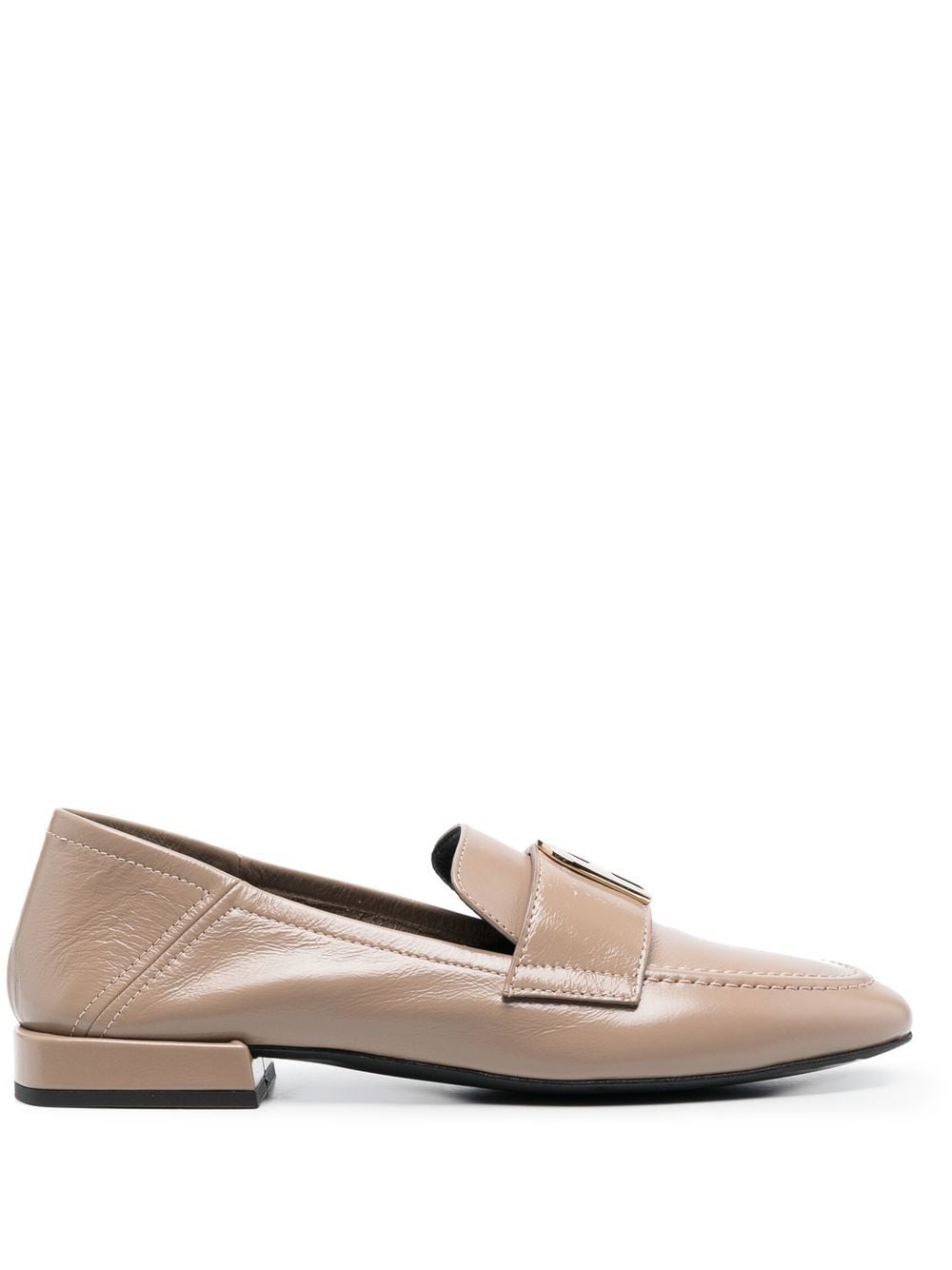 Furla 1927 flat leather loafers - Brown von Furla