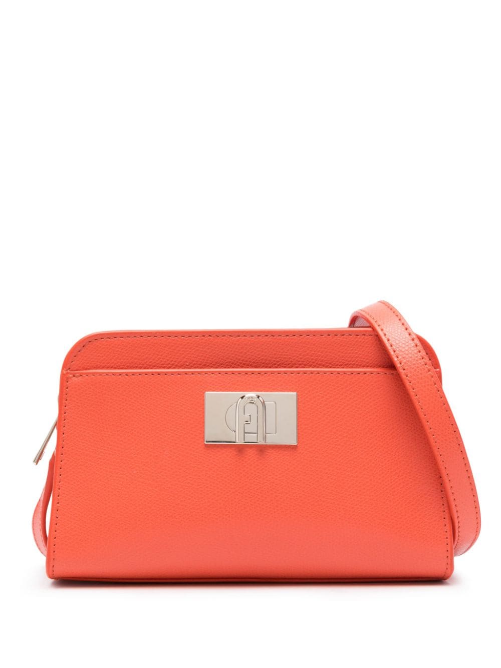 Furla 1927 grained leather bag - Orange von Furla