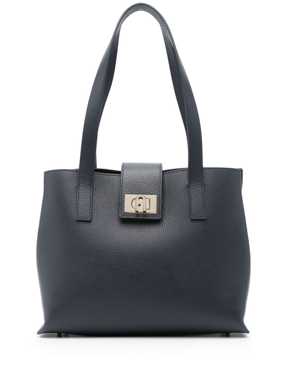 Furla 1927 grained leather tote bag - Blue von Furla