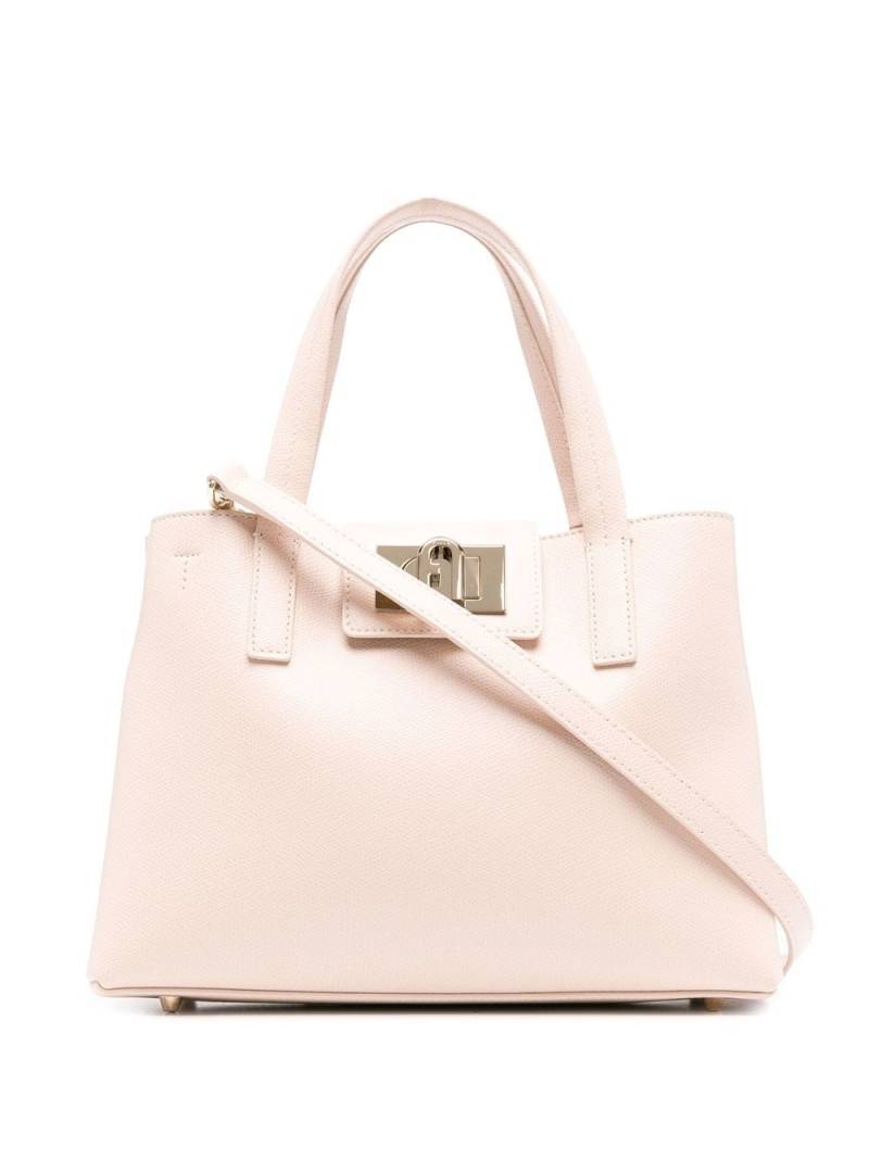 Furla 1927 leather tote bag - Neutrals von Furla