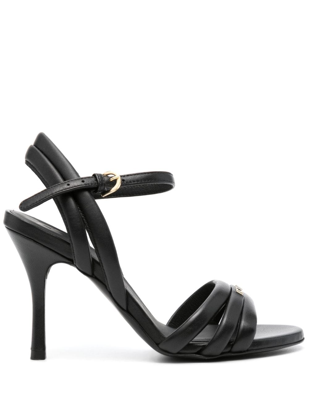 Furla 95mm logo-lettering sandals - Black von Furla