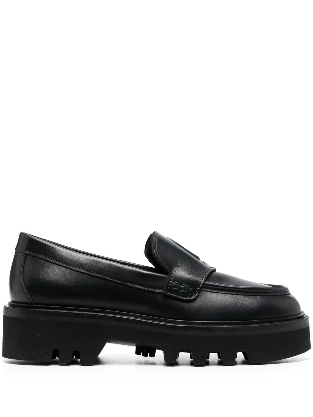 Furla Arch-logo chunky loafers - Black von Furla