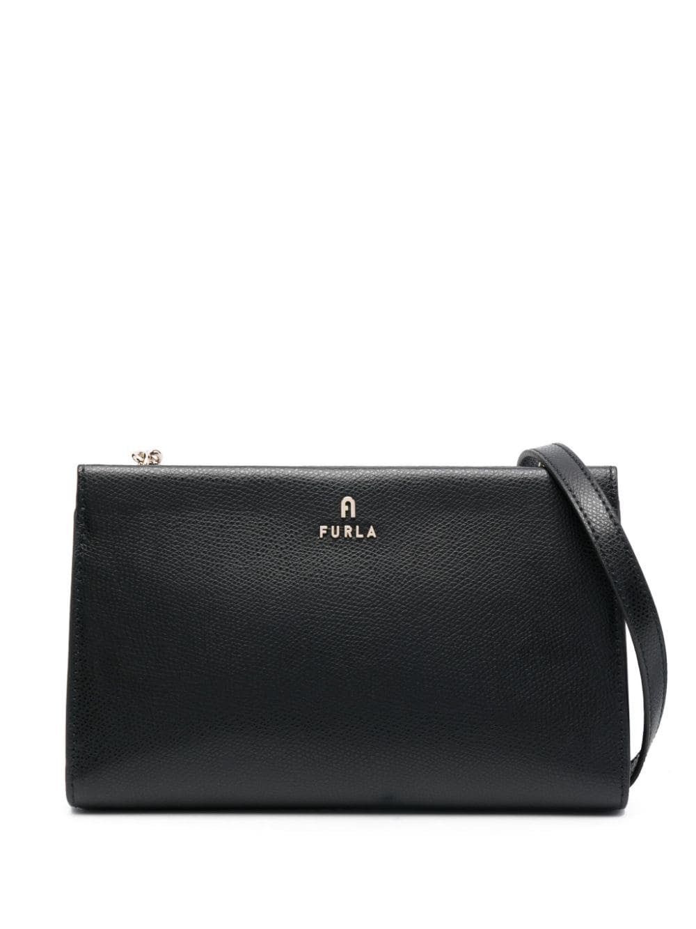 Furla Camelia leather mini shoulder bag - Black von Furla